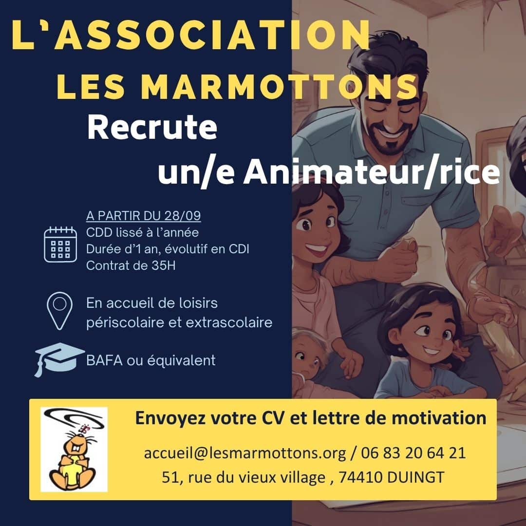 Recrutement animateur/rice